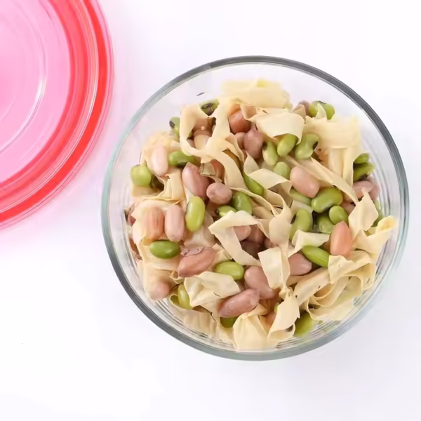 Round Glass Bowl Set with Plastic Lid,round Glass Food Container with Lid - Image 3