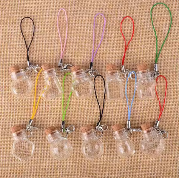 Decorative Special Shaped Wishing Gift Custom Mini Glass Bottles with Cork