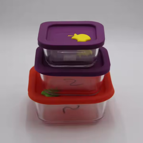 Wholesale Glass Jars Clear Vacuum Food Storage Containers Lunch Box With Silicone Lid - Image 3