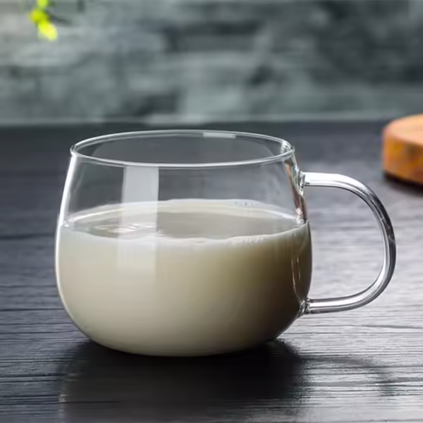 High Borosilicate Glass Coffee Mug with Handle