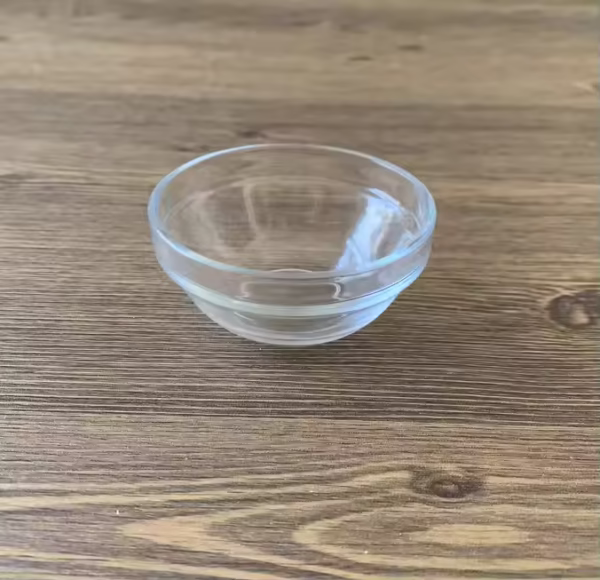 Small Round Glass Bowl, Round Glass Sauce Bowl