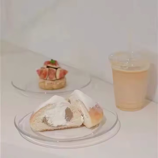 New Design Crystal Fruit Plate Glass Containers for Pastry Microwave Glass Plate for Kitchen Utensils - Image 3