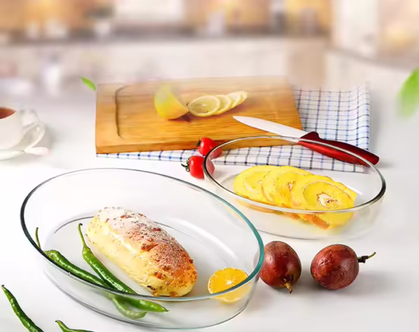 High Borosilicate Glass Baking Pan - Image 2