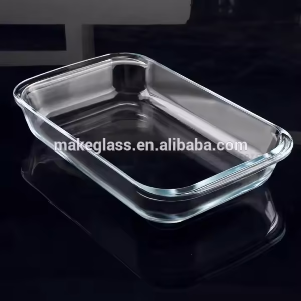Wholesale Glass Custom Logo Baking Tray Bakeware - Image 4