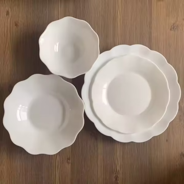 Opal glassware Tempered Dinner Set Opal Glass Dinnerware Sets Tableware - Image 3