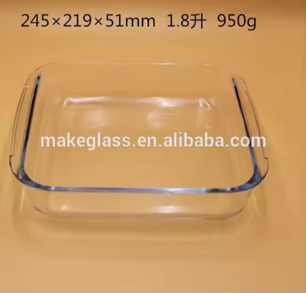 Wholesale Glass Custom Logo Baking Tray Bakeware - Image 5