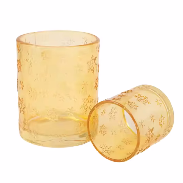 Colorful Decorating Glass Candle Holder Candle Cup