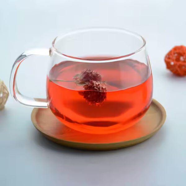 High Borosilicate Glass Coffee Mug with Handle - Image 4