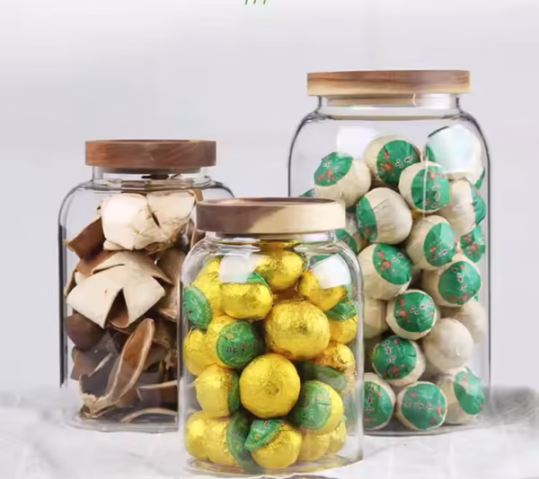 Large Capacity Glass Jars High Borosilicate Glass Storage Jars Household Kitchen Food Storage sealed Jars