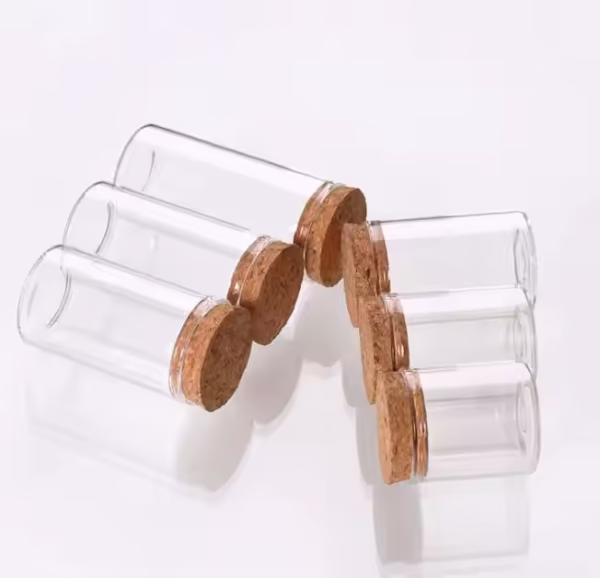 Hot Sell Storage Candy Food Borosilicate Glass Jar With Cork Lids - Image 2