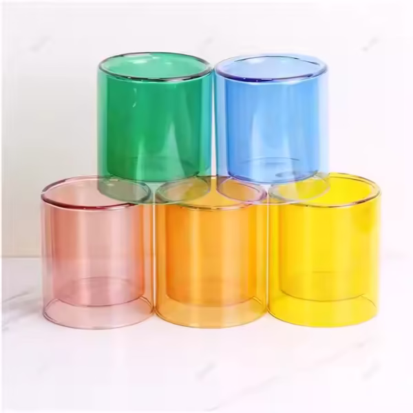 Colors Glass Candle Holders