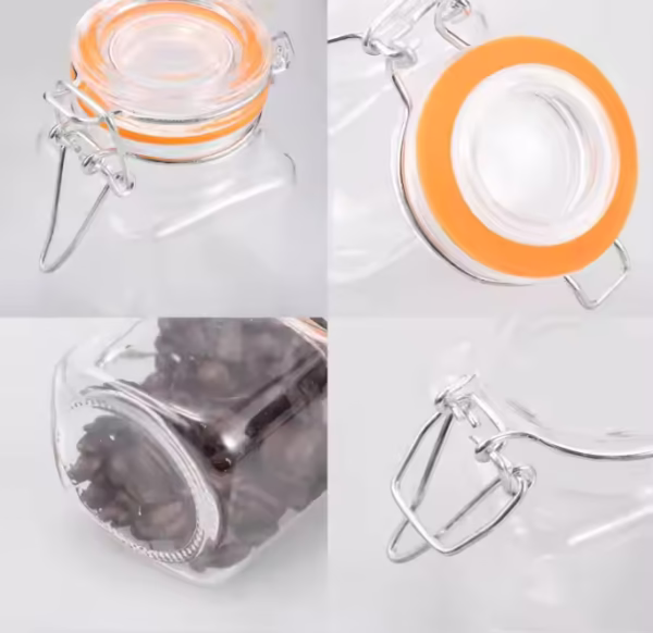 4 oz Glass Jars With Airtight Lids - Image 2