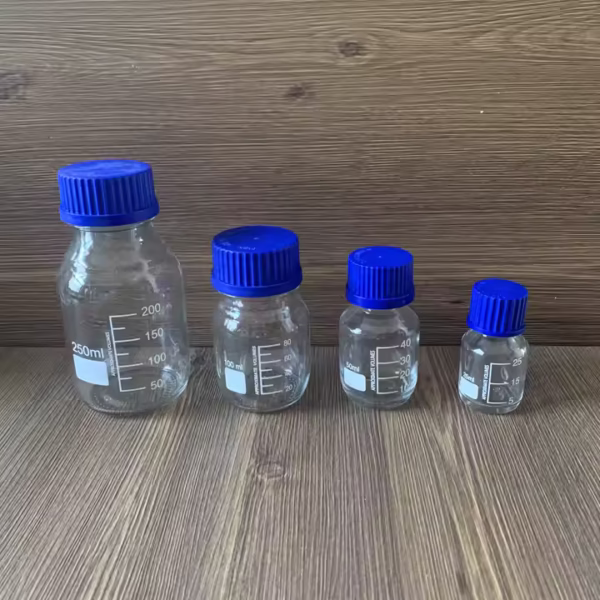 2000/1000/500/250ml Chemical Glass Reagent Bottle with Plastic Lid ,amber Chemical Glass Bottle with Lid - Image 3