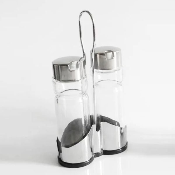 Round Herb Jar&bottle Rack and Pp Lid Glass Spice Jar for Kitchen 7