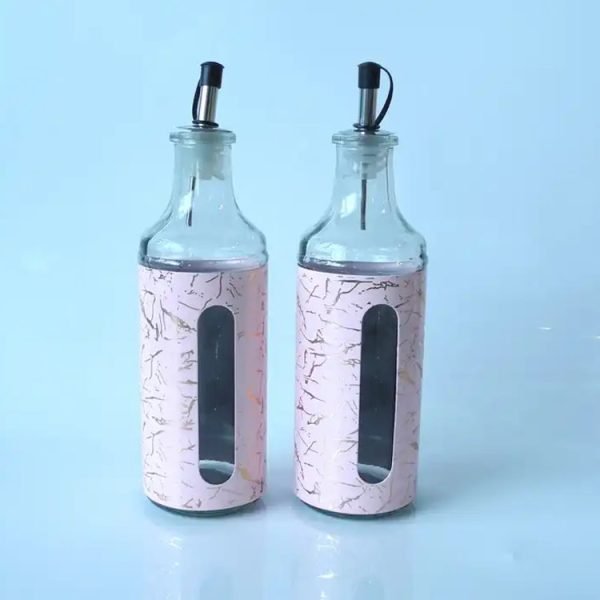Luxury Gold Marbling Cylinder Container Set 2