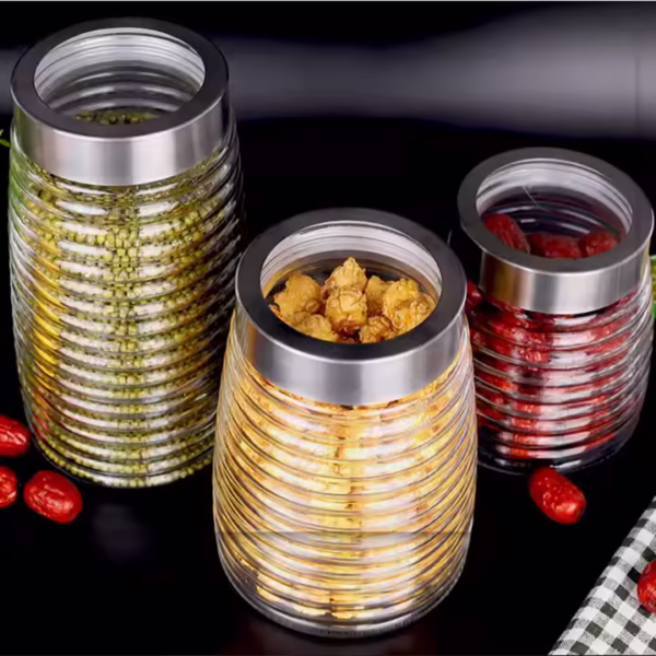 Customizable Spiral Glass Jars