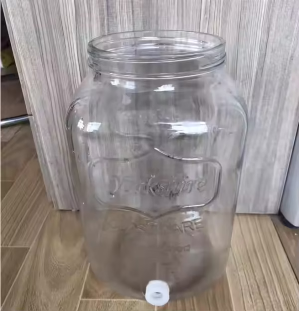 Clear Cylinder Glass Juice Water Beer Dispenser Jar with Tap Faucet - Image 5