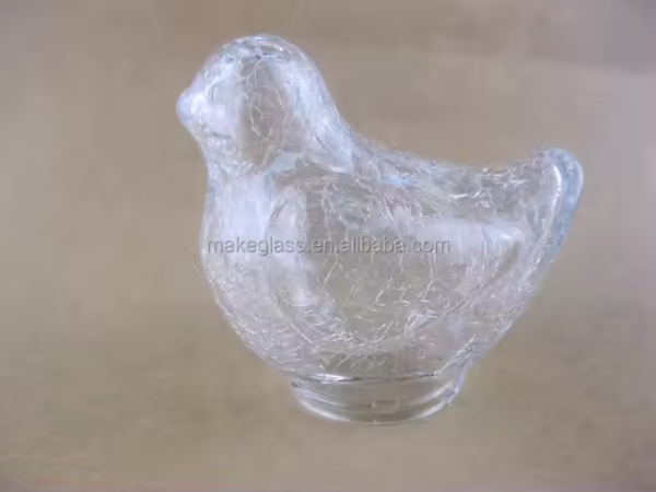 The Bird Shaped Glass Bottle , Glass Jars , Glass Lampshade , glassware