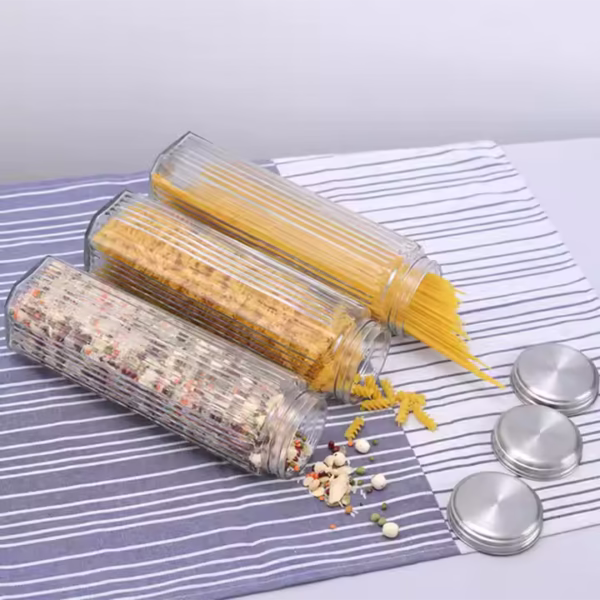 1600ml Lead-free Glass Storage Jar - Image 4