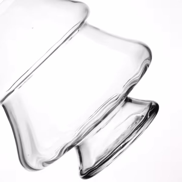 Christmas Tree Shaped clear Glass Candy Jar - Image 5